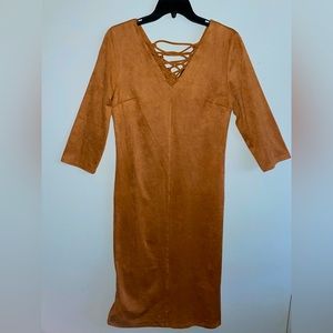 GILI faux suede dress